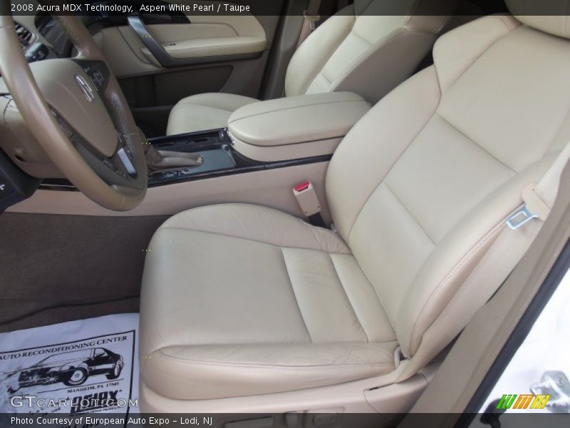 Aspen White Pearl / Taupe 2008 Acura MDX Technology
