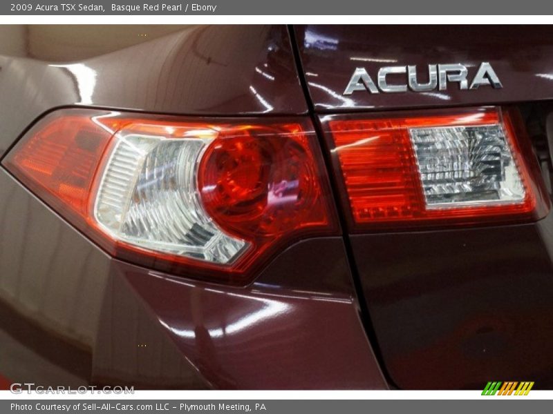 Basque Red Pearl / Ebony 2009 Acura TSX Sedan