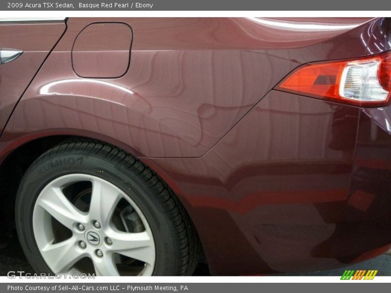 Basque Red Pearl / Ebony 2009 Acura TSX Sedan