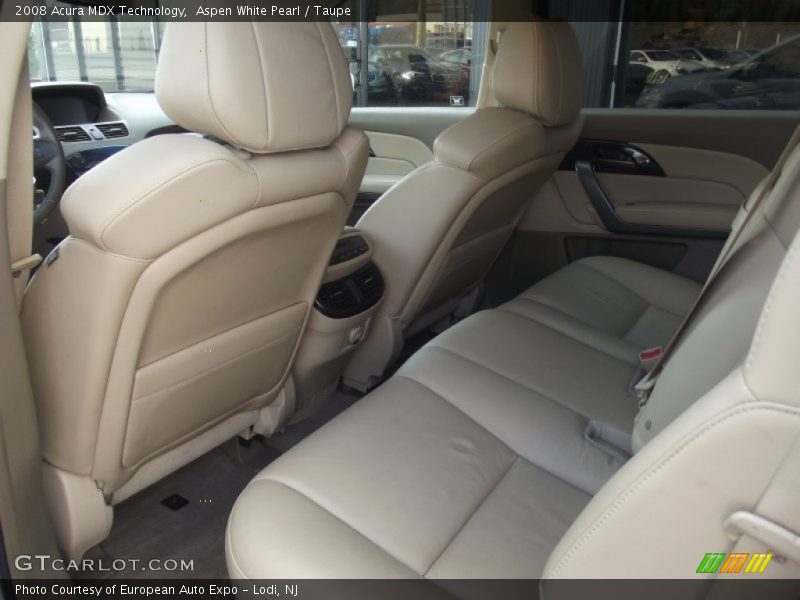 Aspen White Pearl / Taupe 2008 Acura MDX Technology