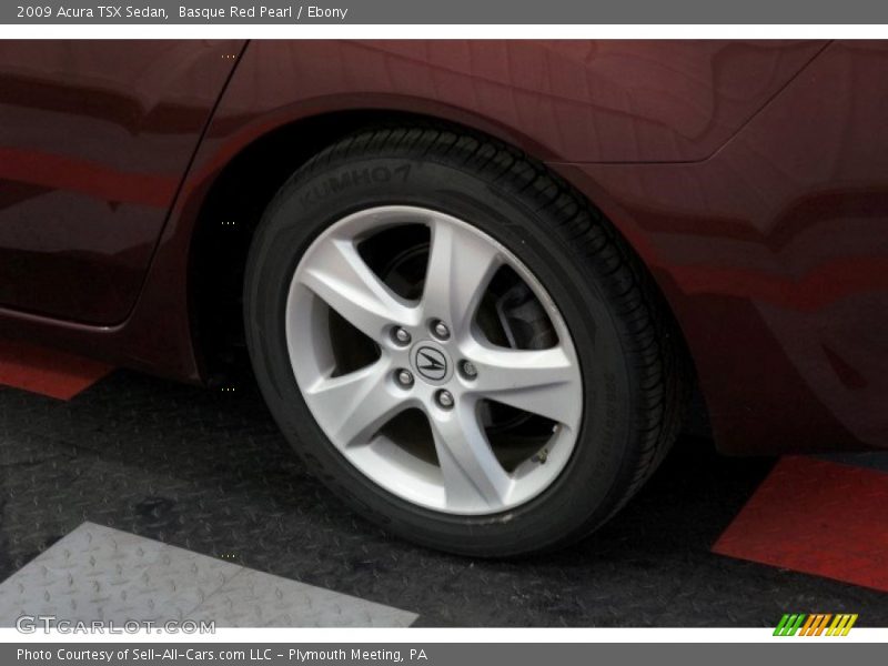 Basque Red Pearl / Ebony 2009 Acura TSX Sedan