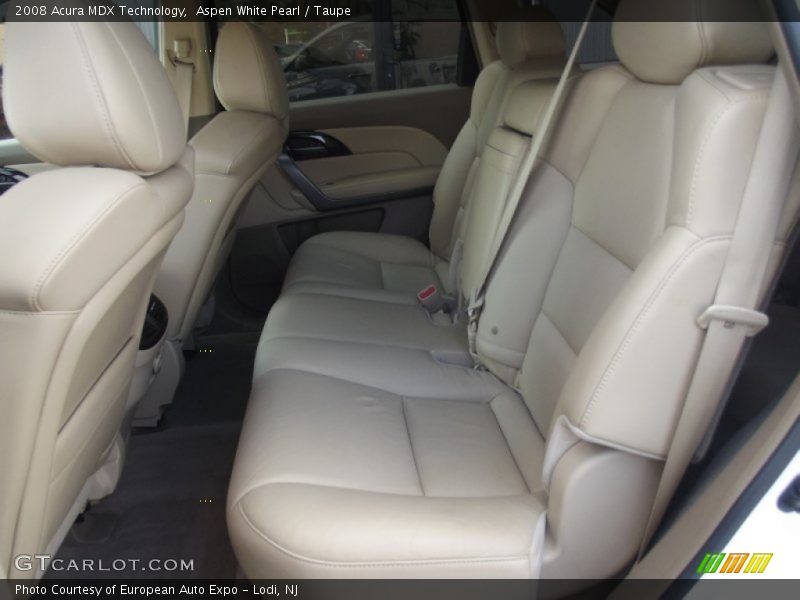 Aspen White Pearl / Taupe 2008 Acura MDX Technology