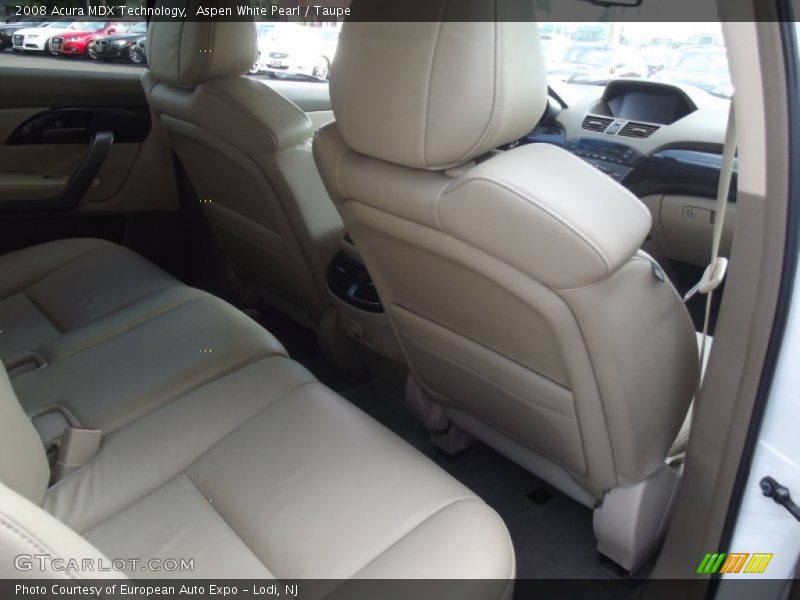 Aspen White Pearl / Taupe 2008 Acura MDX Technology