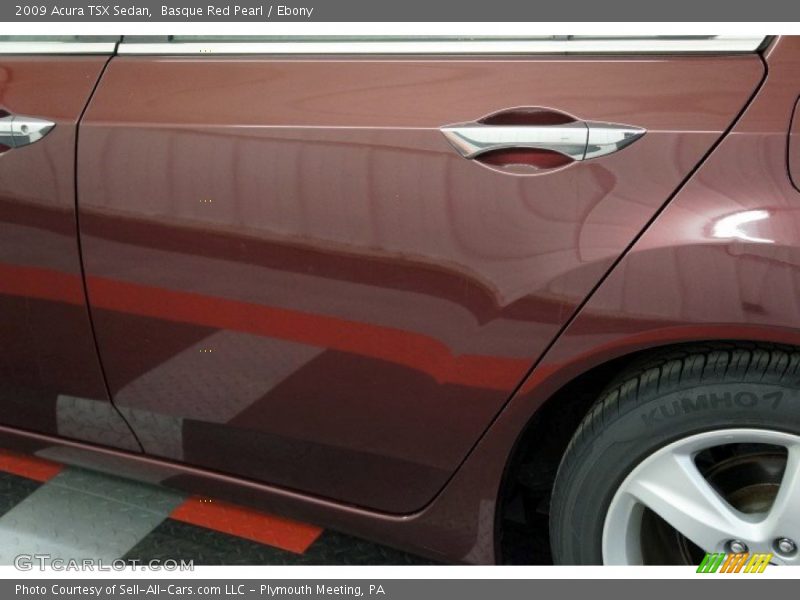 Basque Red Pearl / Ebony 2009 Acura TSX Sedan