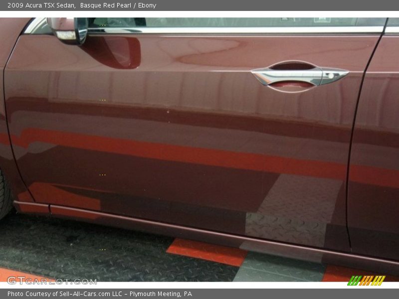 Basque Red Pearl / Ebony 2009 Acura TSX Sedan