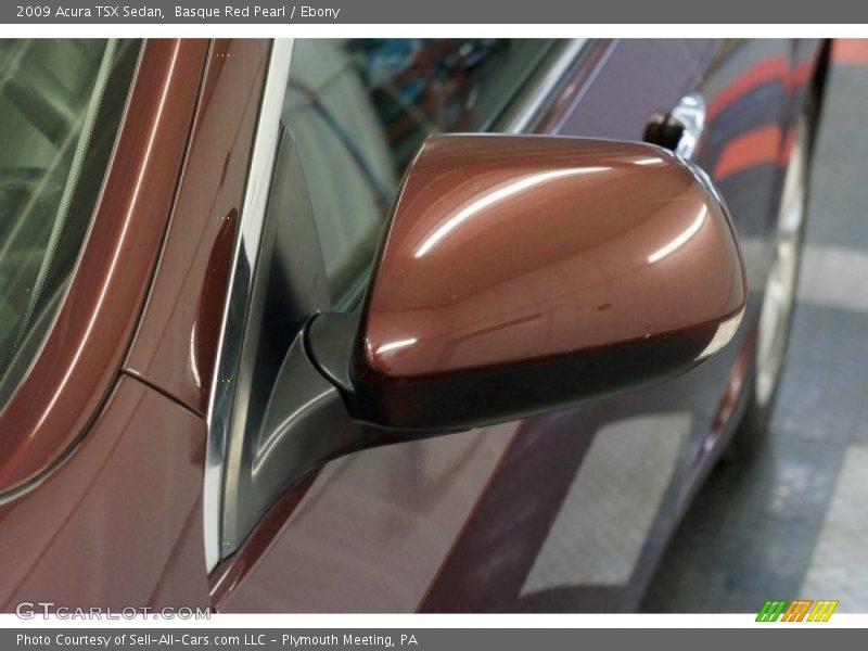 Basque Red Pearl / Ebony 2009 Acura TSX Sedan