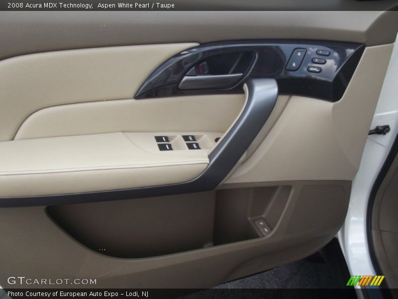 Aspen White Pearl / Taupe 2008 Acura MDX Technology