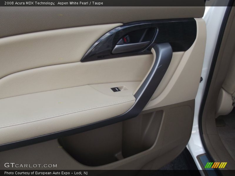 Aspen White Pearl / Taupe 2008 Acura MDX Technology
