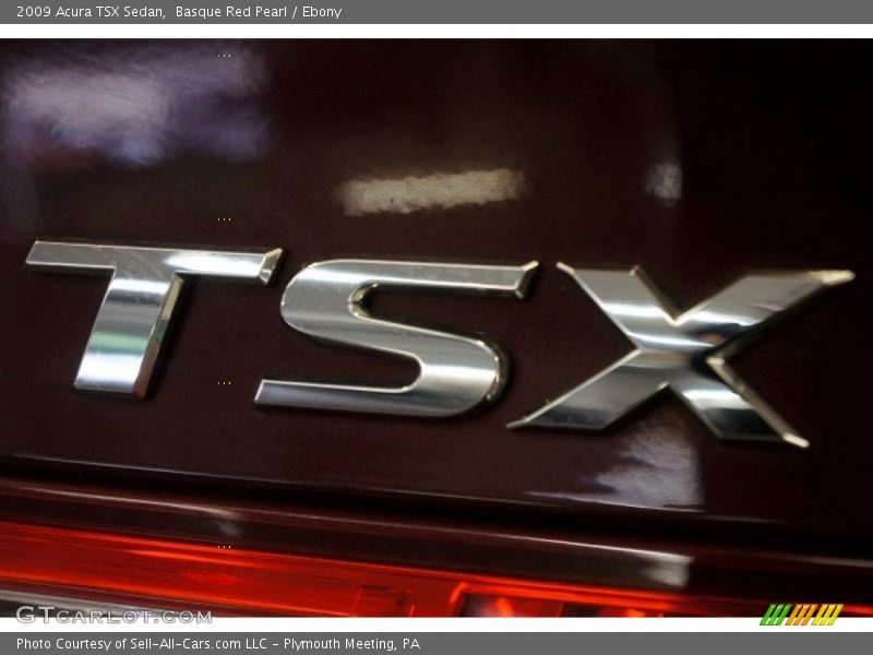 Basque Red Pearl / Ebony 2009 Acura TSX Sedan