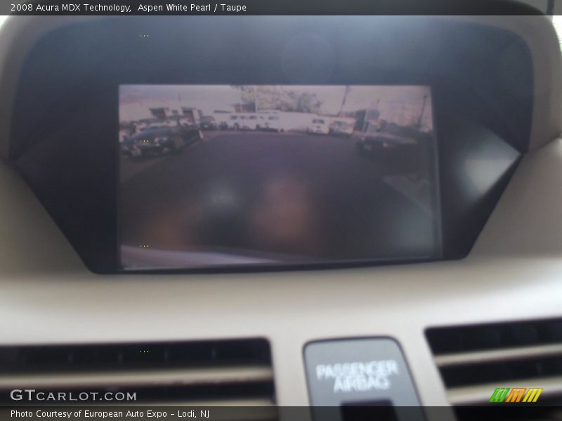 Aspen White Pearl / Taupe 2008 Acura MDX Technology