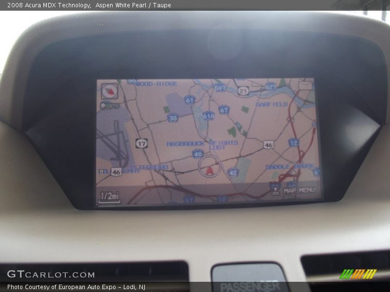 Aspen White Pearl / Taupe 2008 Acura MDX Technology