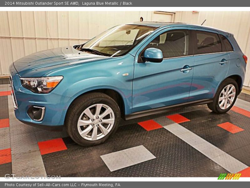 Laguna Blue Metallic / Black 2014 Mitsubishi Outlander Sport SE AWD