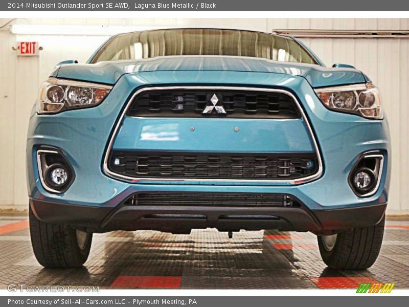 Laguna Blue Metallic / Black 2014 Mitsubishi Outlander Sport SE AWD