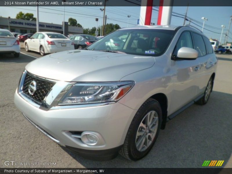 Brilliant Silver / Charcoal 2014 Nissan Pathfinder SV AWD