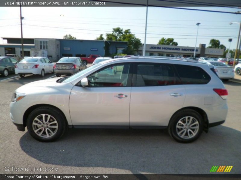 Brilliant Silver / Charcoal 2014 Nissan Pathfinder SV AWD