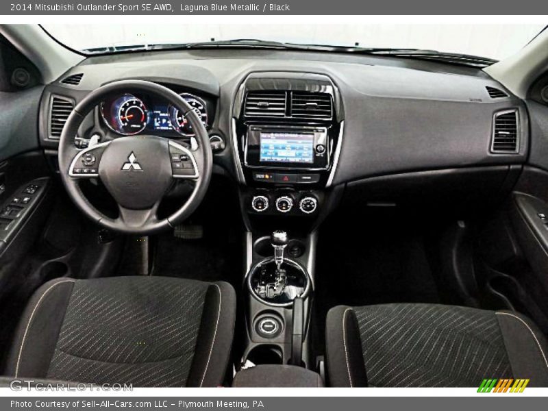 Laguna Blue Metallic / Black 2014 Mitsubishi Outlander Sport SE AWD