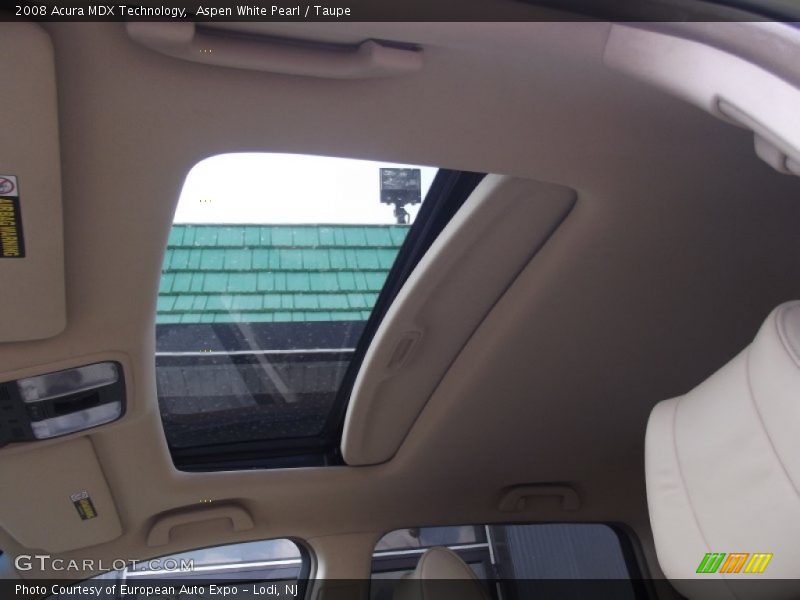 Aspen White Pearl / Taupe 2008 Acura MDX Technology