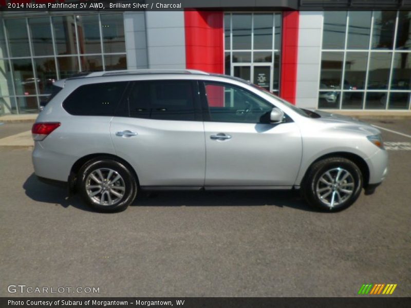 Brilliant Silver / Charcoal 2014 Nissan Pathfinder SV AWD