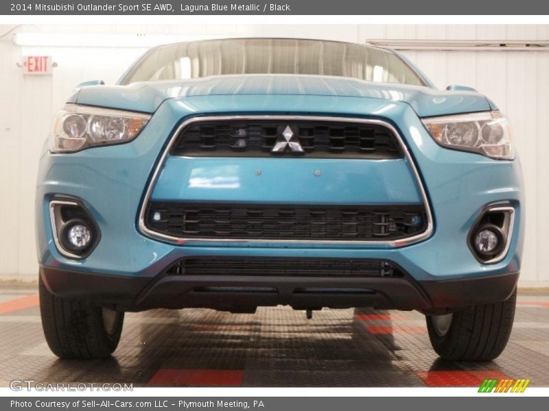 Laguna Blue Metallic / Black 2014 Mitsubishi Outlander Sport SE AWD