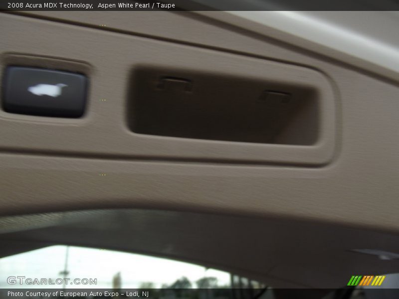 Aspen White Pearl / Taupe 2008 Acura MDX Technology