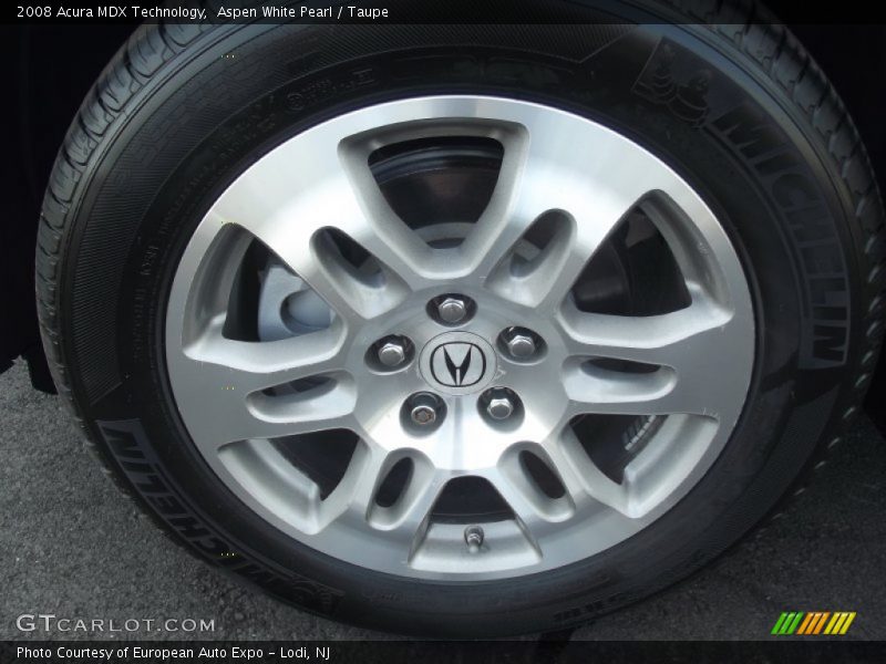 Aspen White Pearl / Taupe 2008 Acura MDX Technology