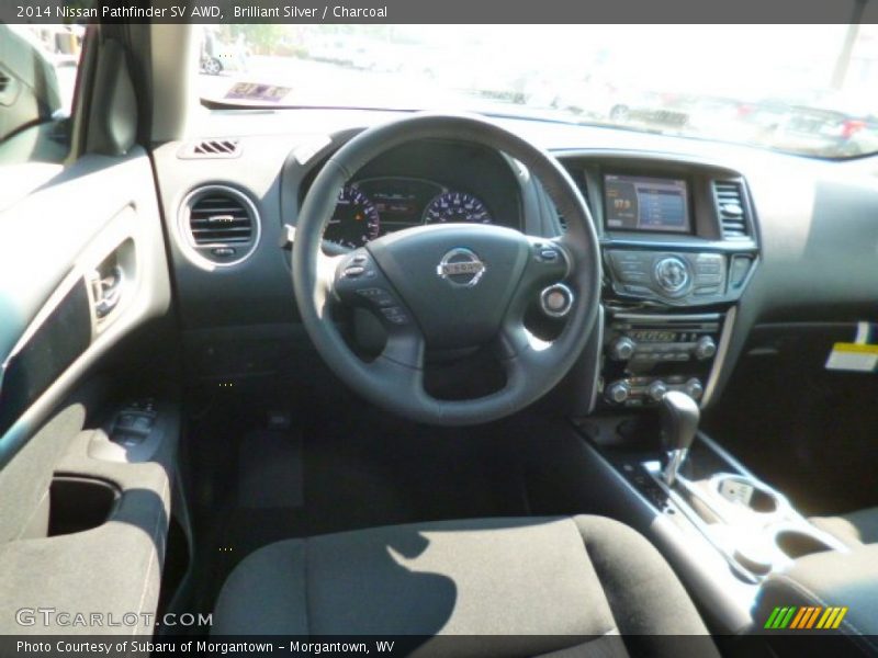 Brilliant Silver / Charcoal 2014 Nissan Pathfinder SV AWD