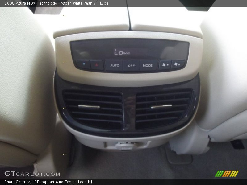 Aspen White Pearl / Taupe 2008 Acura MDX Technology