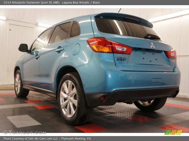 Laguna Blue Metallic / Black 2014 Mitsubishi Outlander Sport SE AWD