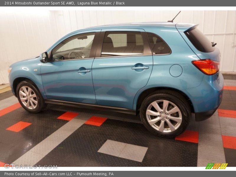 Laguna Blue Metallic / Black 2014 Mitsubishi Outlander Sport SE AWD