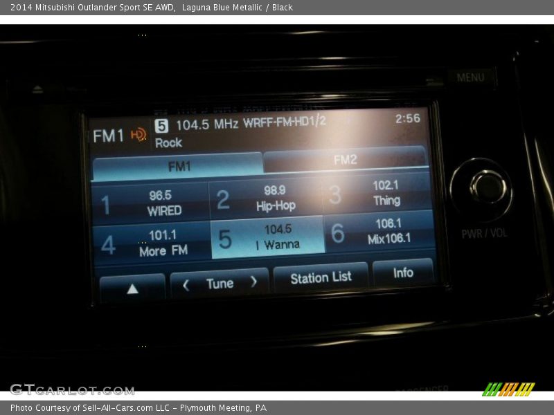 Laguna Blue Metallic / Black 2014 Mitsubishi Outlander Sport SE AWD