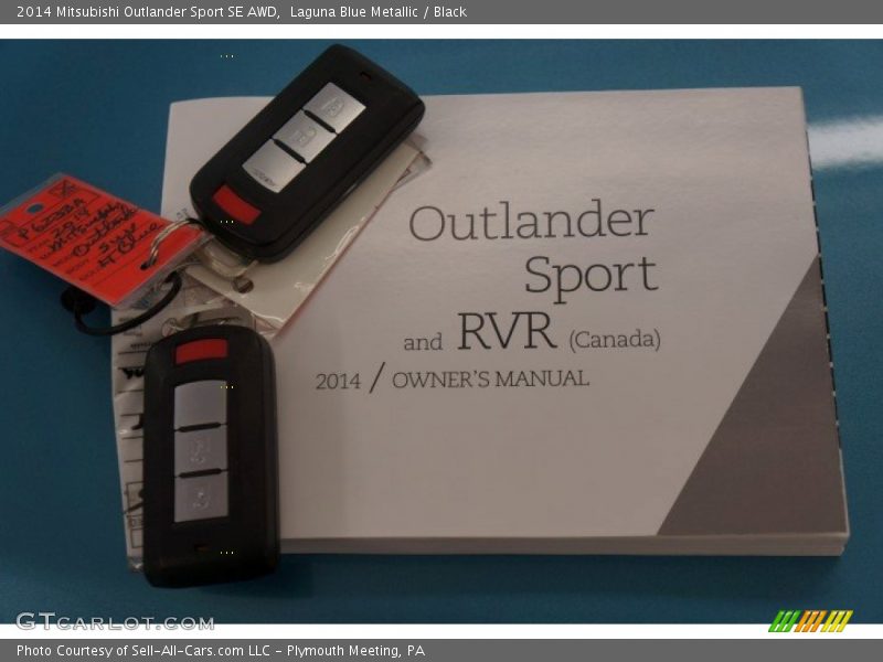 Laguna Blue Metallic / Black 2014 Mitsubishi Outlander Sport SE AWD