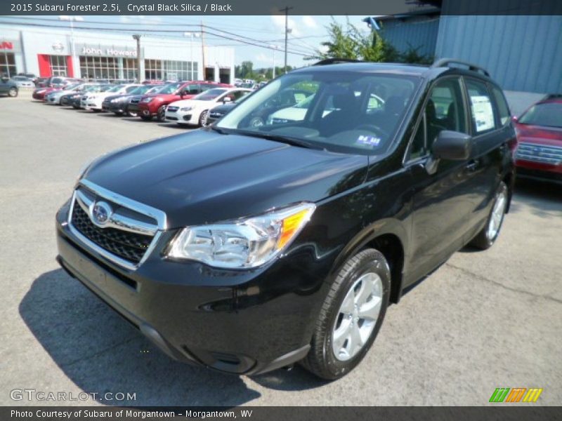 Crystal Black Silica / Black 2015 Subaru Forester 2.5i