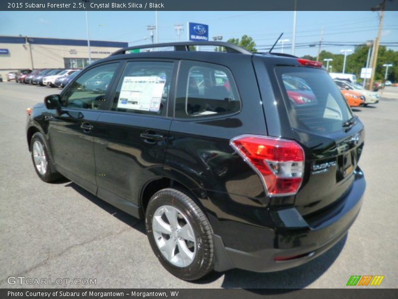 Crystal Black Silica / Black 2015 Subaru Forester 2.5i