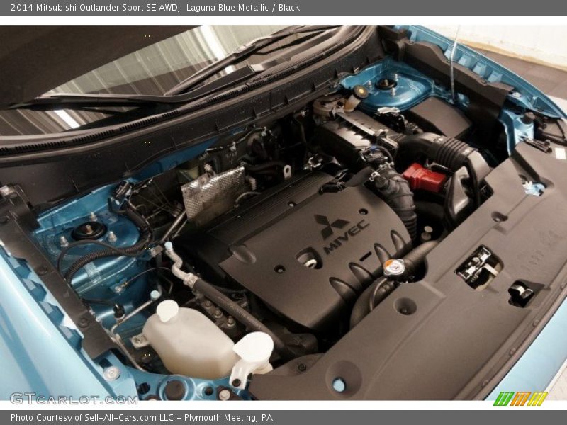 Laguna Blue Metallic / Black 2014 Mitsubishi Outlander Sport SE AWD