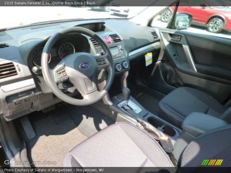 Crystal Black Silica / Black 2015 Subaru Forester 2.5i