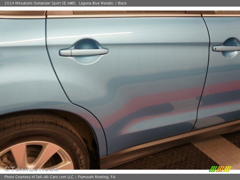 Laguna Blue Metallic / Black 2014 Mitsubishi Outlander Sport SE AWD