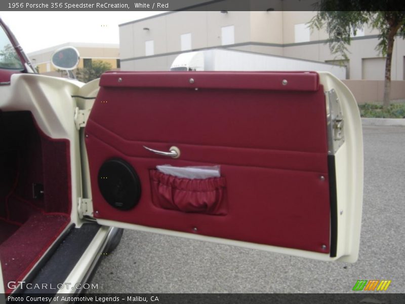White / Red 1956 Porsche 356 Speedster ReCreation