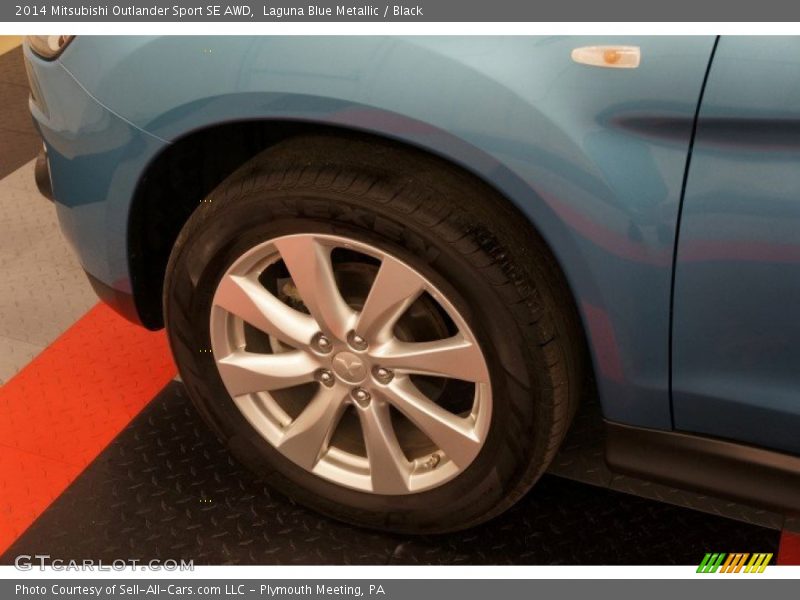 Laguna Blue Metallic / Black 2014 Mitsubishi Outlander Sport SE AWD