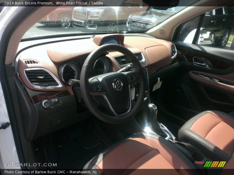 White Pearl Tricoat / Saddle 2014 Buick Encore Premium
