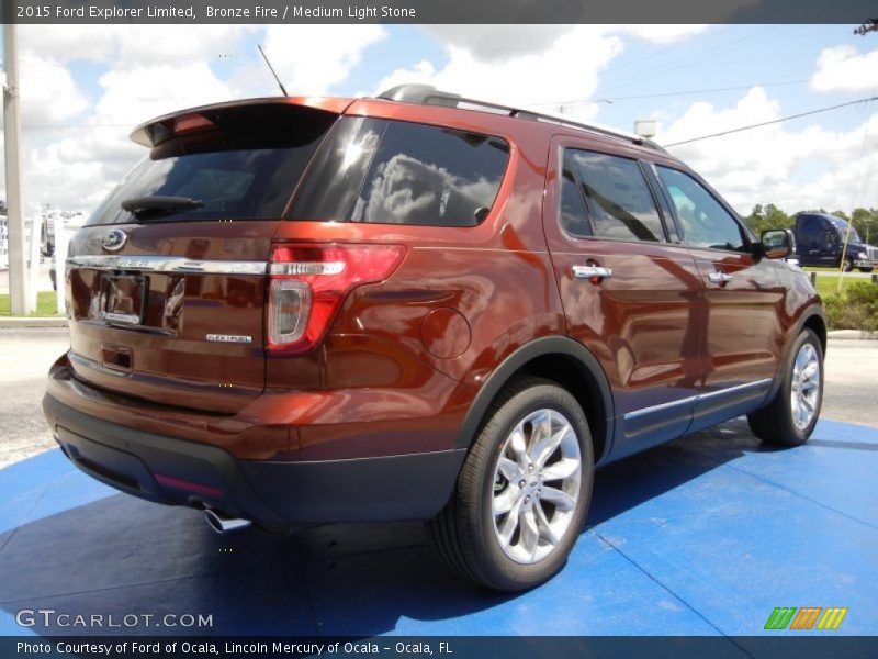 Bronze Fire / Medium Light Stone 2015 Ford Explorer Limited