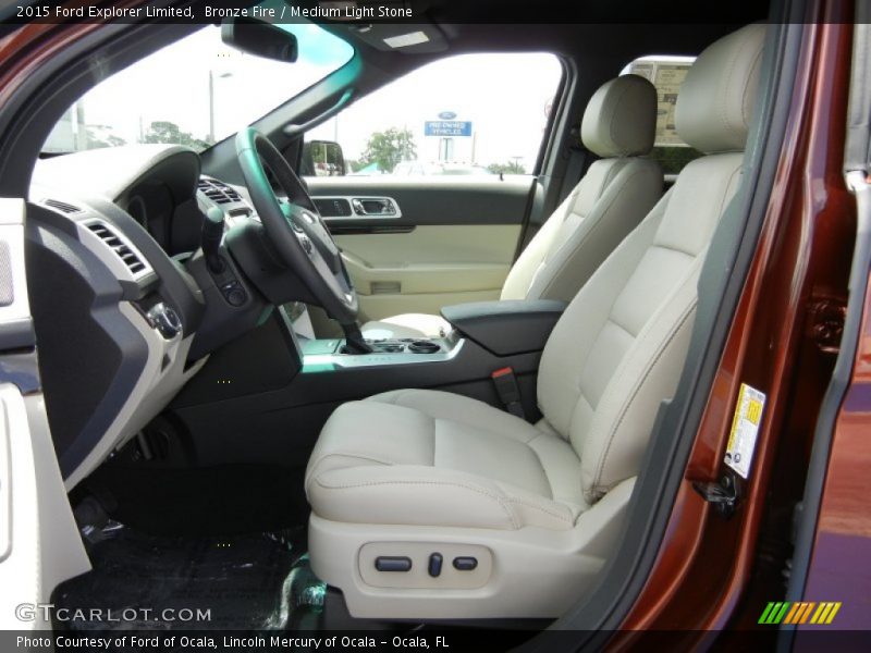 Bronze Fire / Medium Light Stone 2015 Ford Explorer Limited