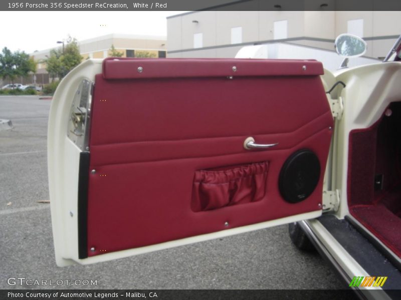 White / Red 1956 Porsche 356 Speedster ReCreation