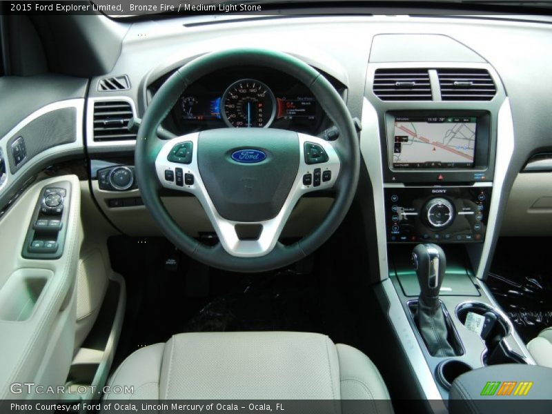 Bronze Fire / Medium Light Stone 2015 Ford Explorer Limited