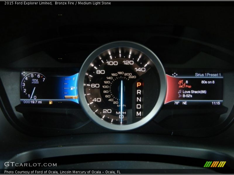 Bronze Fire / Medium Light Stone 2015 Ford Explorer Limited