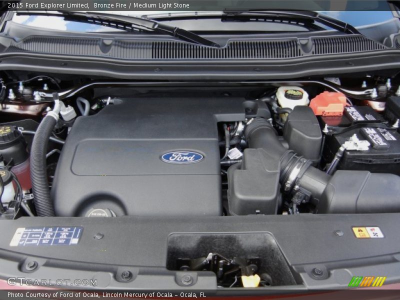 Bronze Fire / Medium Light Stone 2015 Ford Explorer Limited