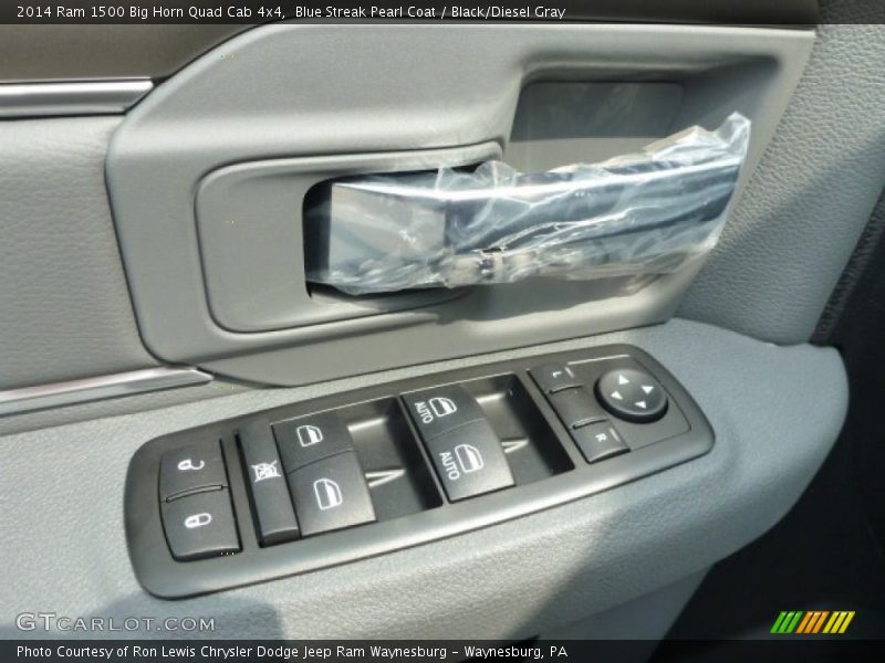 Blue Streak Pearl Coat / Black/Diesel Gray 2014 Ram 1500 Big Horn Quad Cab 4x4