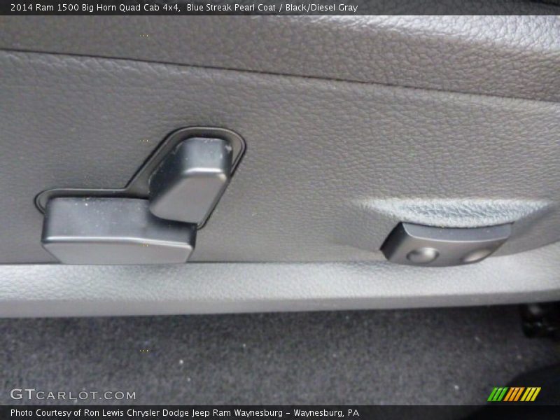 Blue Streak Pearl Coat / Black/Diesel Gray 2014 Ram 1500 Big Horn Quad Cab 4x4