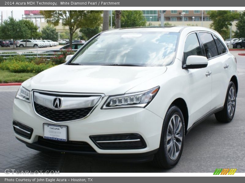 White Diamond Pearl / Parchment 2014 Acura MDX Technology