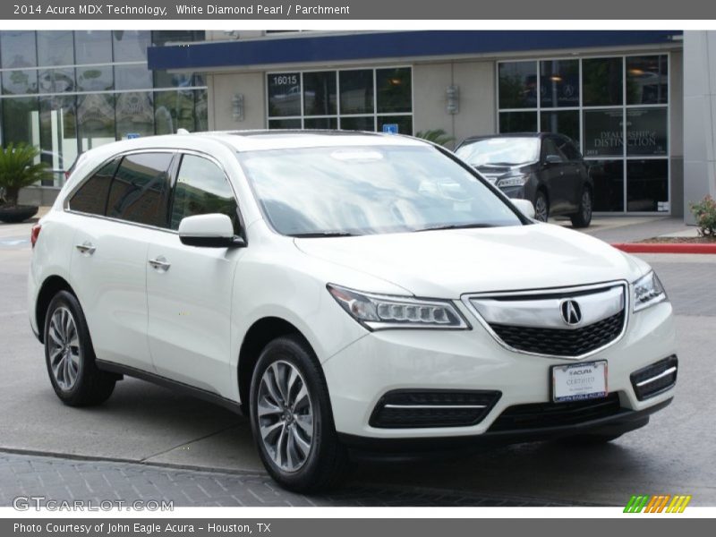 White Diamond Pearl / Parchment 2014 Acura MDX Technology