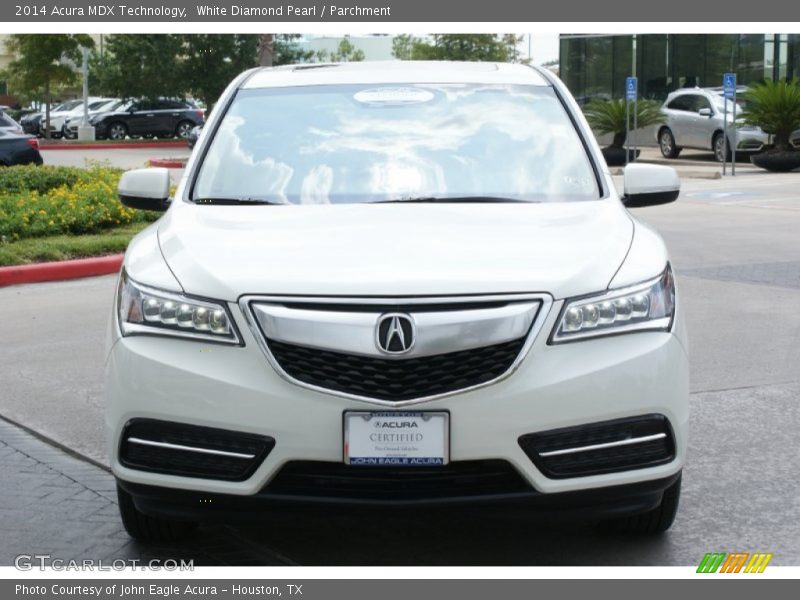 White Diamond Pearl / Parchment 2014 Acura MDX Technology